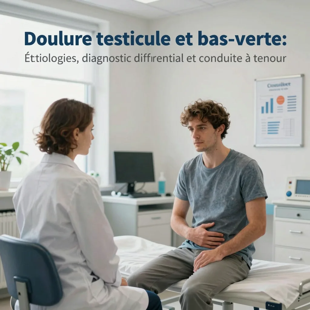 Douleur testicule et bas-ventre : étiologies, diagnostic différentiel et conduite à tenir