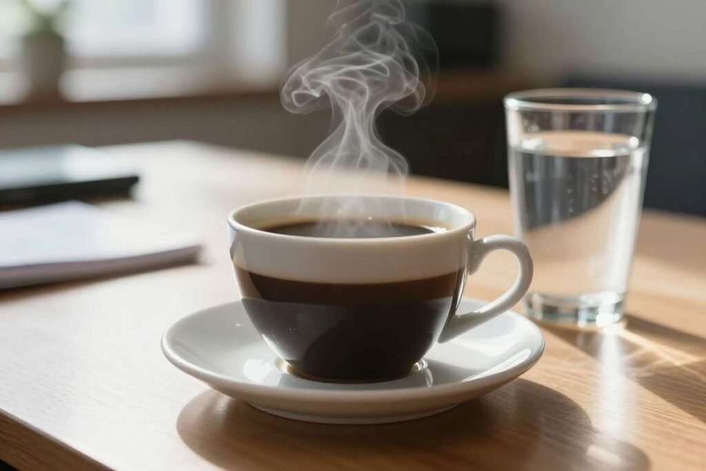 Illustration pour envies fréquentes d'uriner homme et café