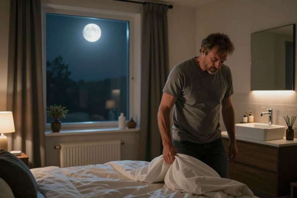 Illustration pour envies fréquentes d'uriner homme la nuit